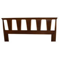 Retro Mid-Century Modern Walnut Headboard by American of Martinsville