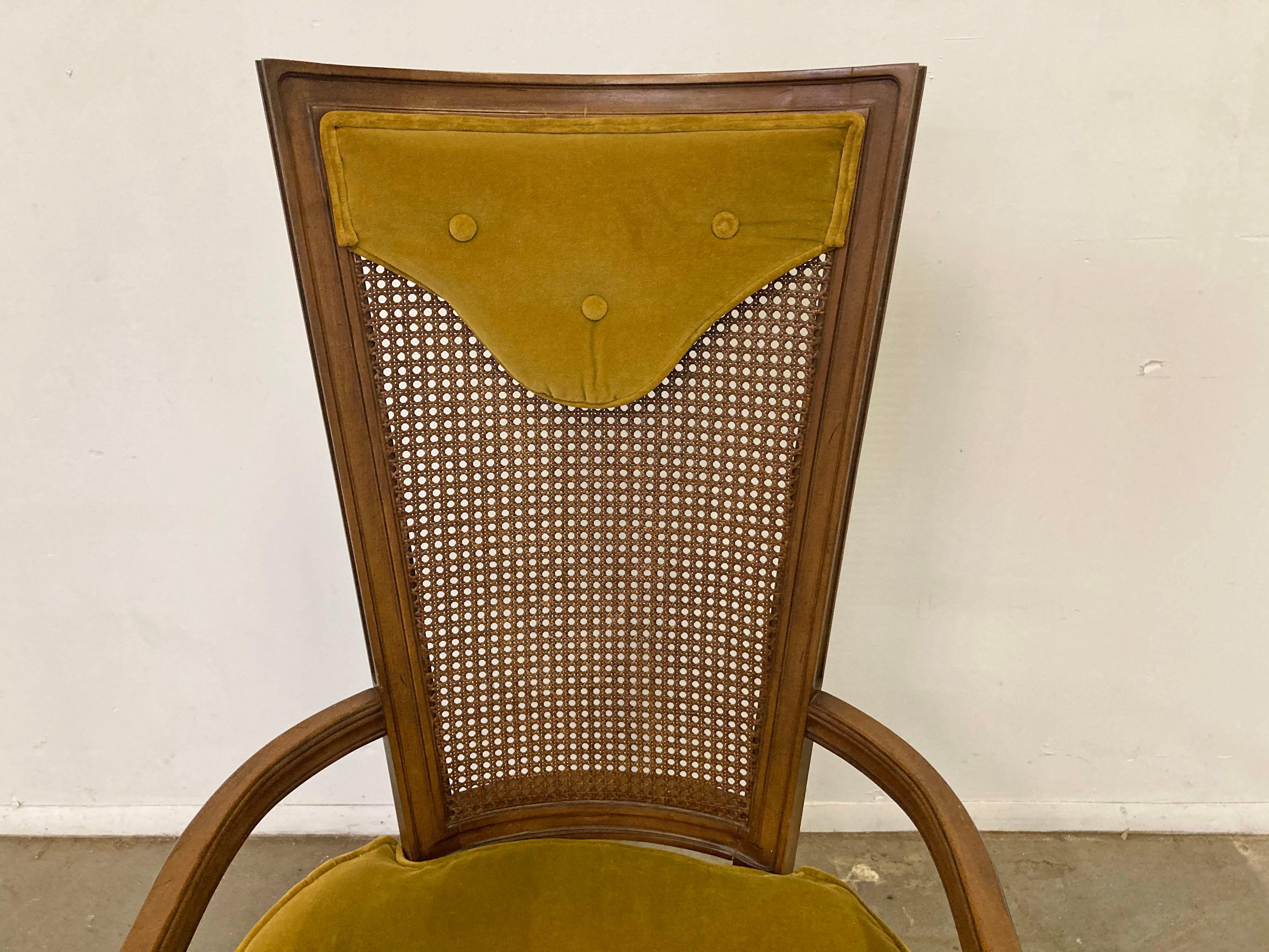 high back vintage chair