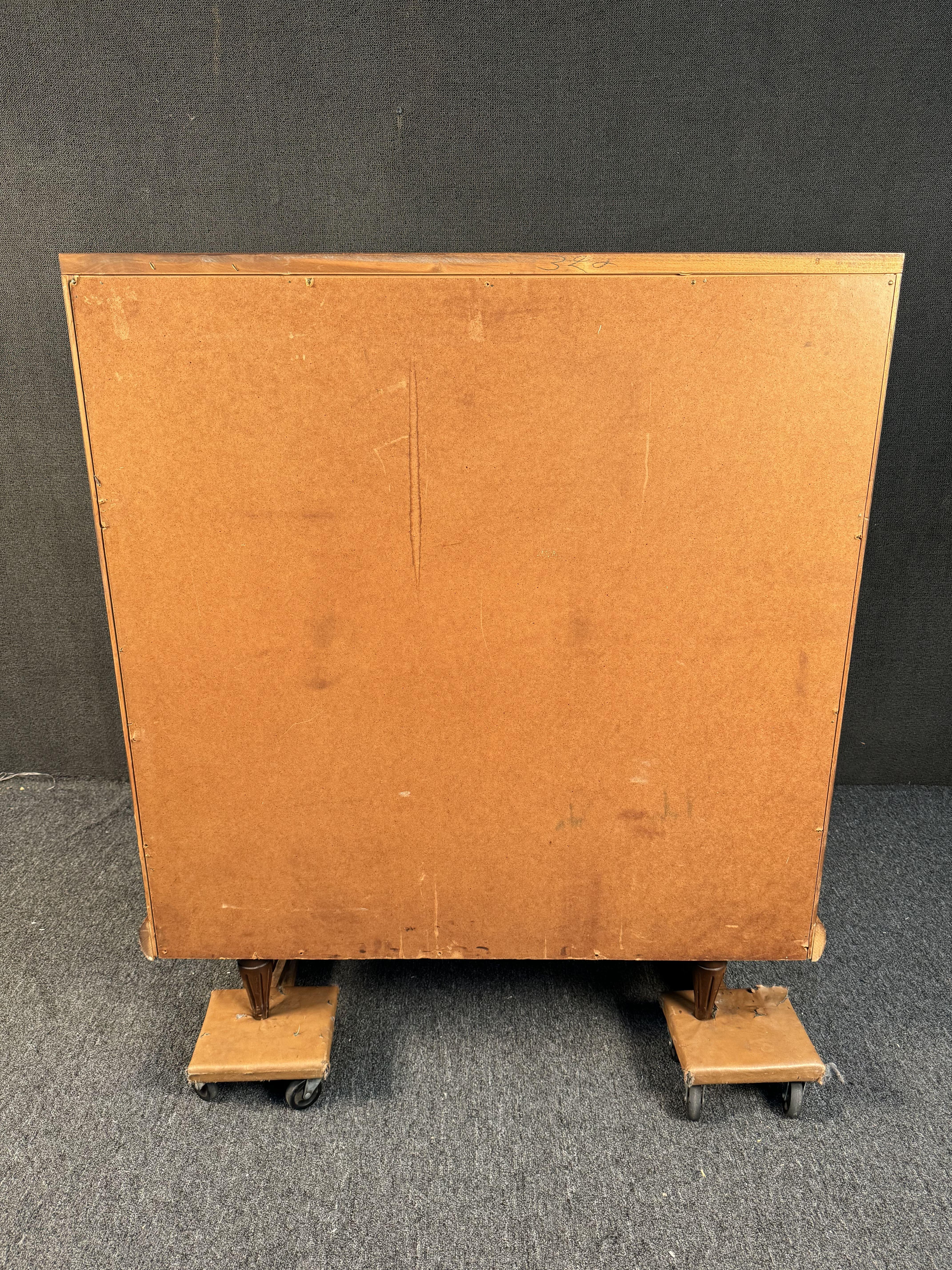 Mid-Century Modern Walnut Highboy Dresser For Sale 13