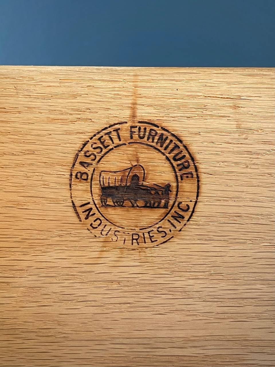 Newly Refinished -Mid-Century Modern Walnut Highboy Dresser by Bassett Furniture 2