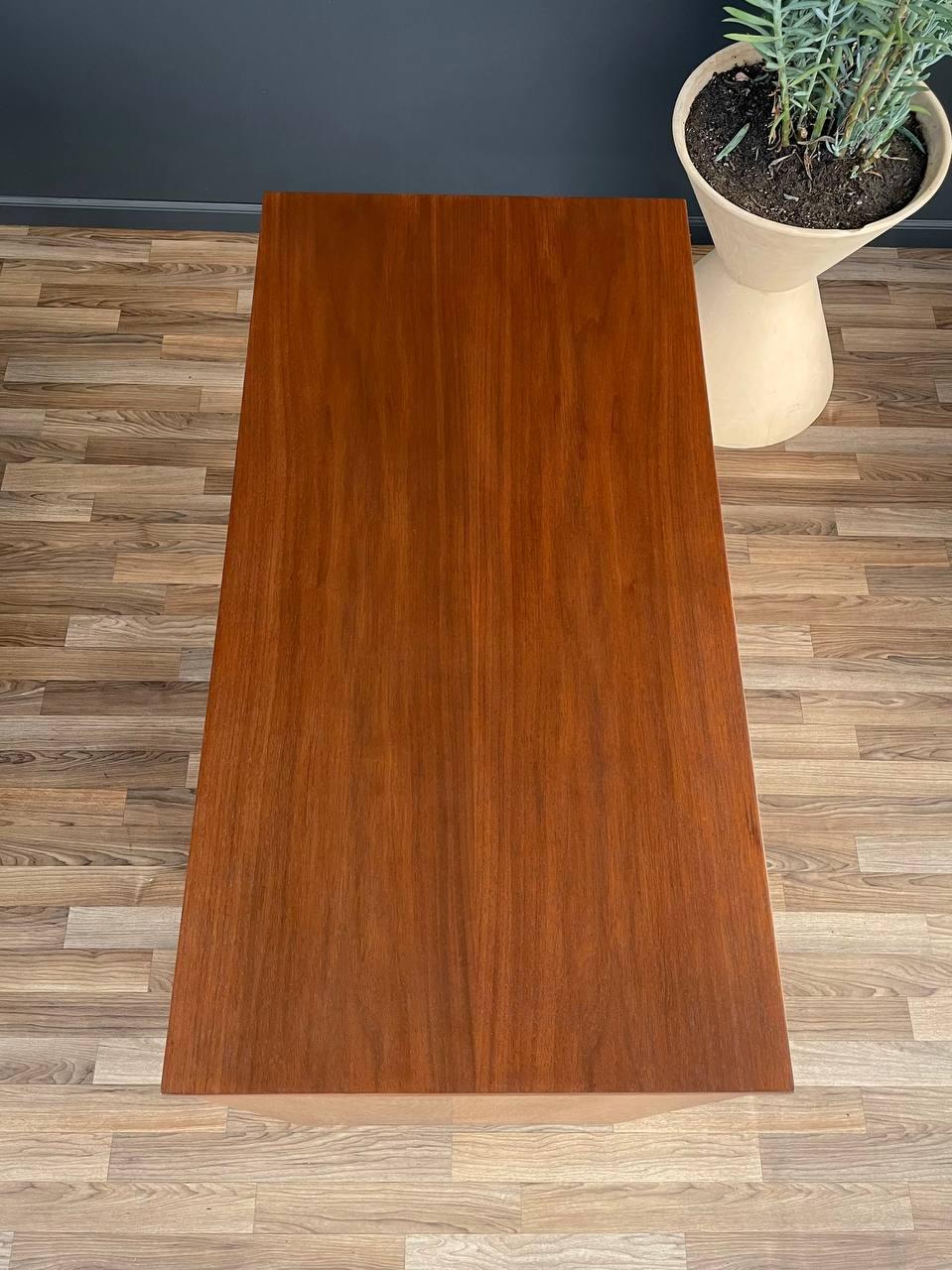Mid-20th Century Newly Refinished -Mid-Century Modern Walnut Highboy Dresser by Bassett Furniture