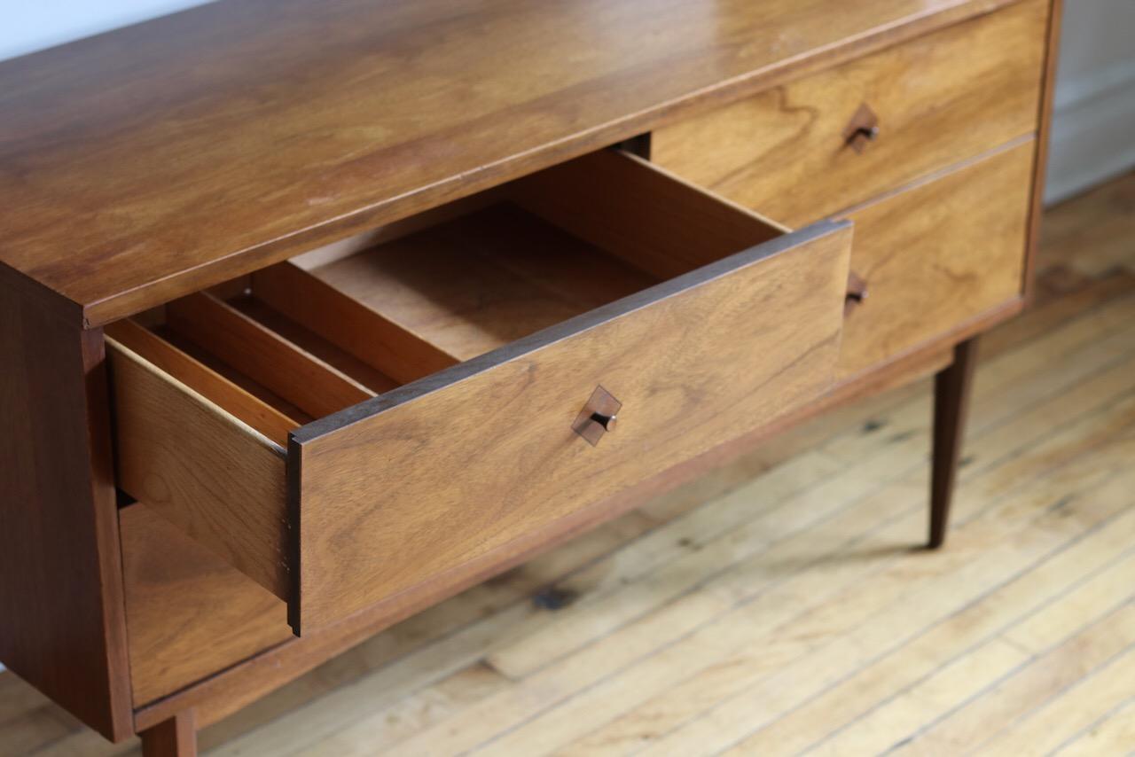 Mid-Century Modern Walnut Hutch by Stanley Furniture 3