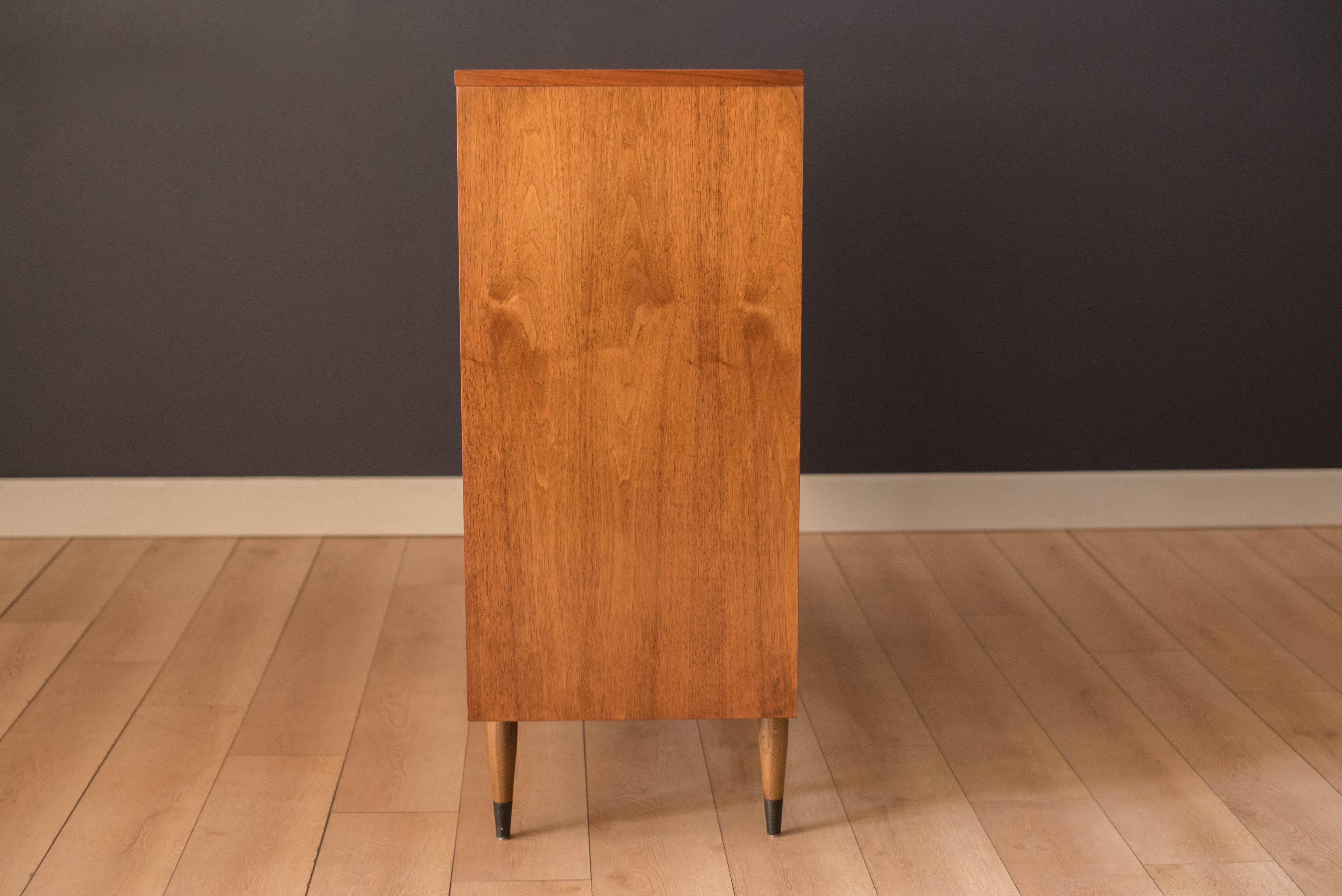 Mid-Century Modern Walnut Lane Acclaim Gentleman's Dresser Chest 3