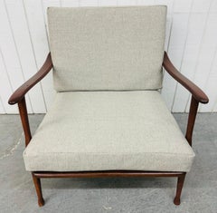 Mid-Century Modern Walnut Lounge Chair