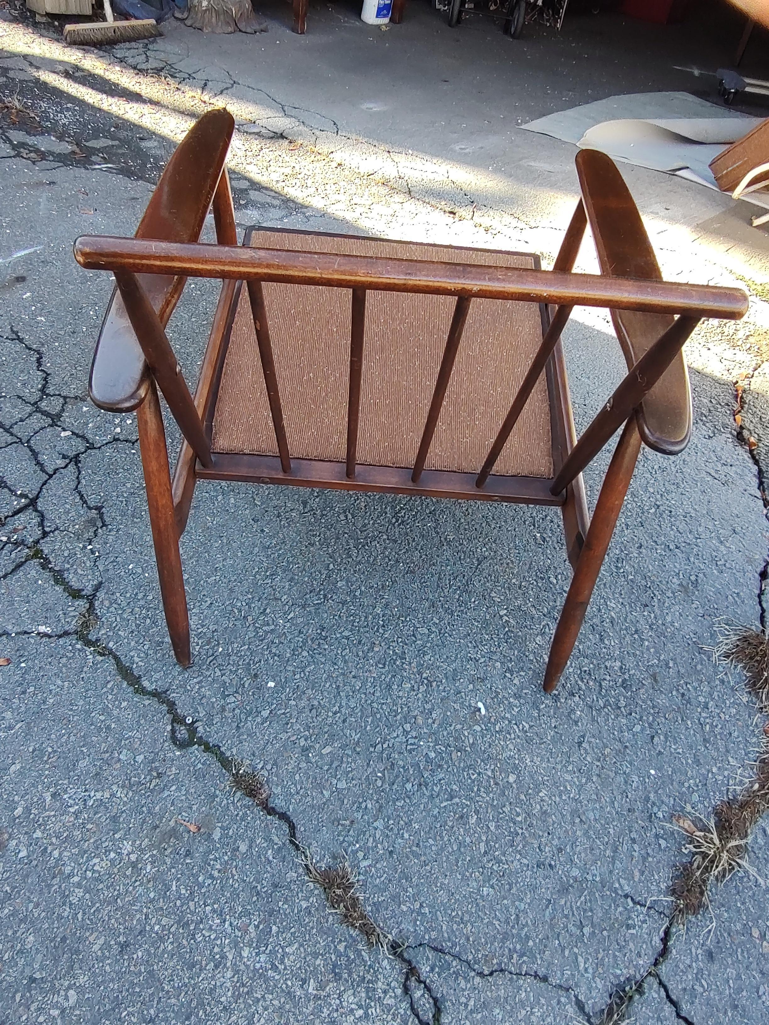 Hand-Crafted Mid Century Modern Walnut Lounge Chairs C1958 For Sale