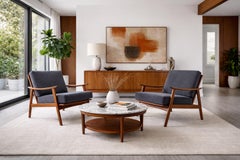 Mid-Century Modern Walnut Lounge Chairs