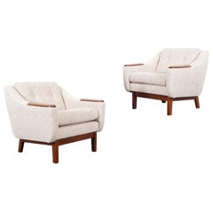 Mid-Century Modern Walnut Lounge Chairs