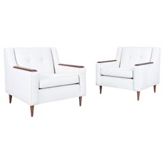 Mid-Century Modern Walnut Lounge Chairs