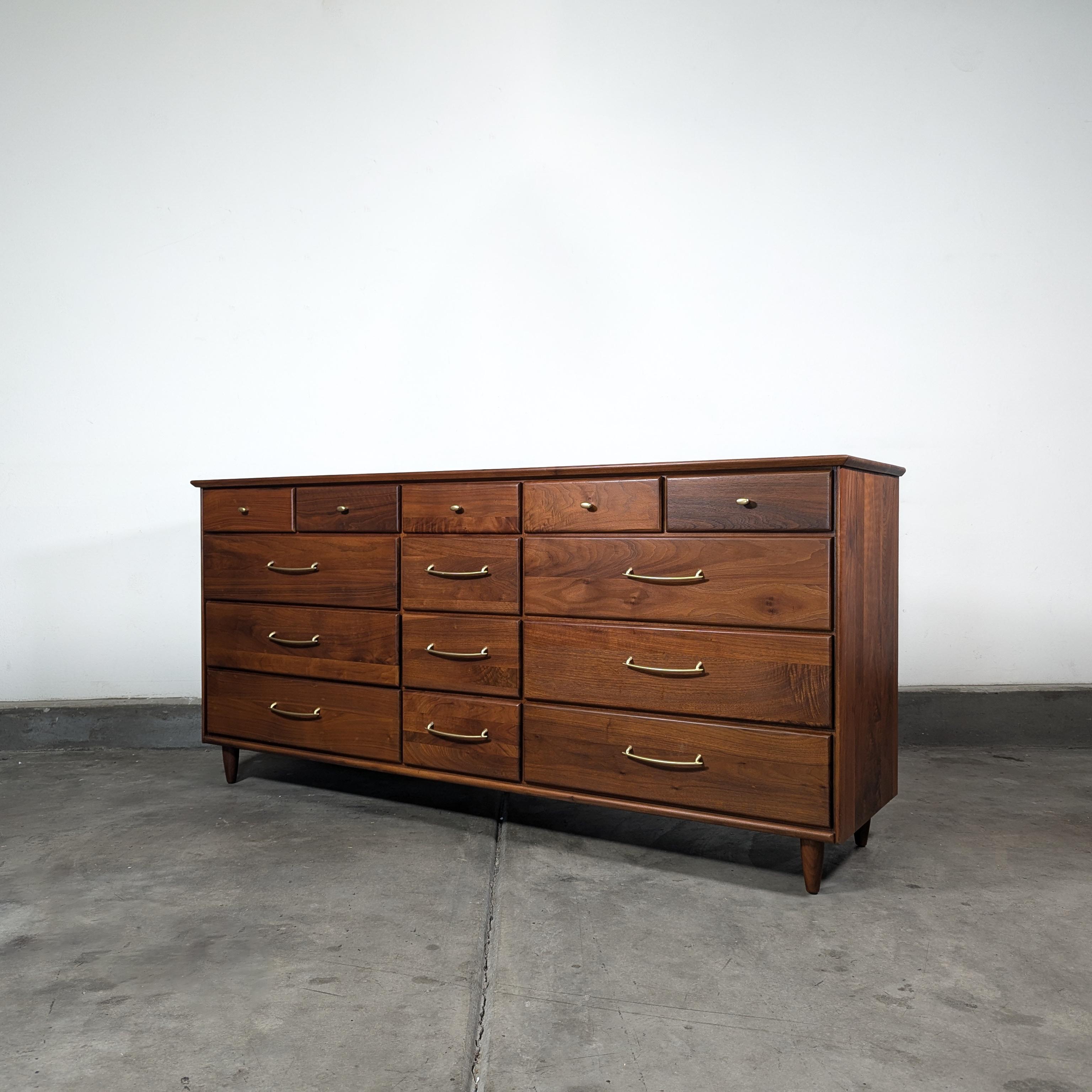Mid-Century Modern Mid Century Modern Walnut Lowboy Dresser by ACE-HI, c1960s