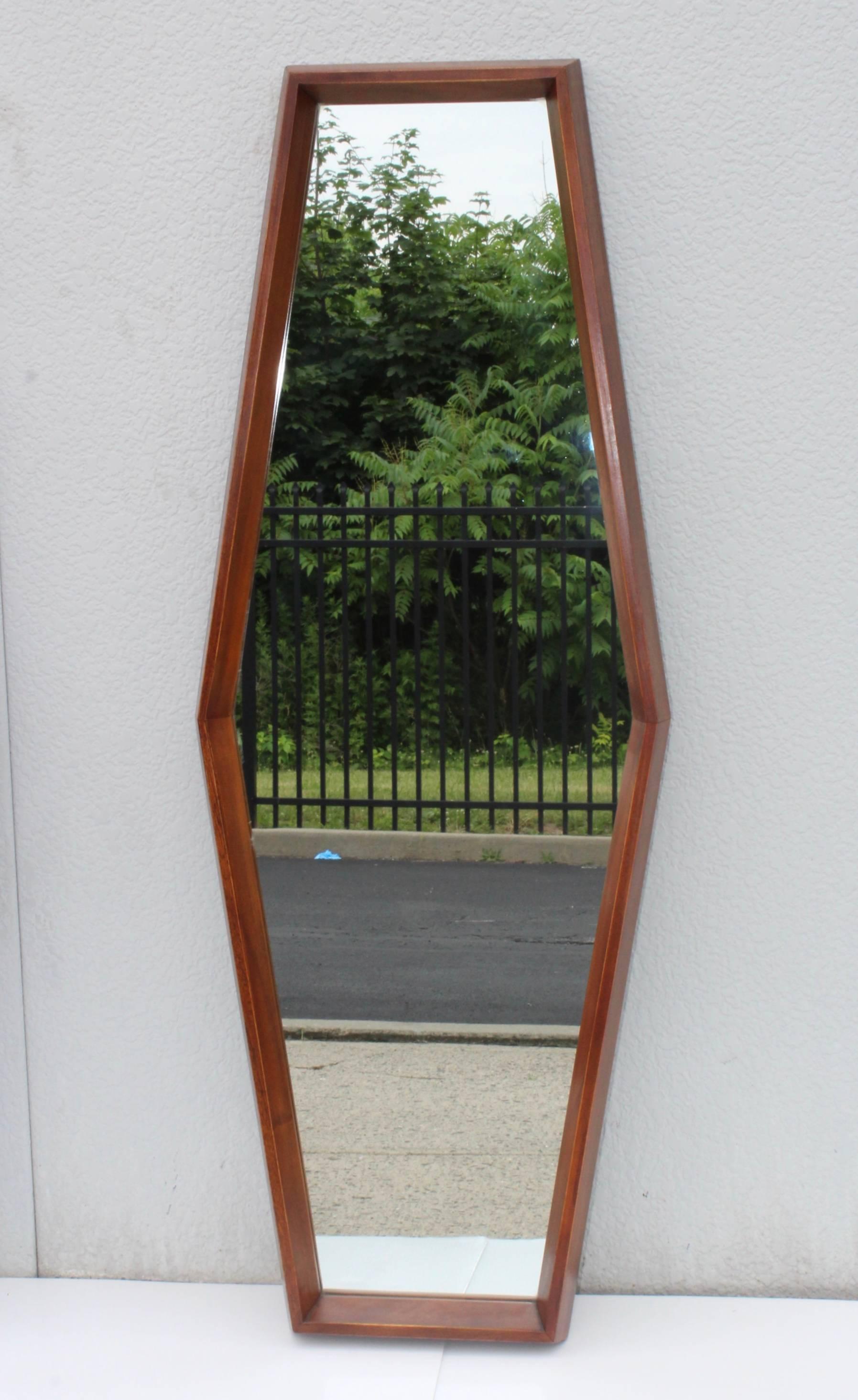 Mid-Century Modern Walnut Mirrors 2
