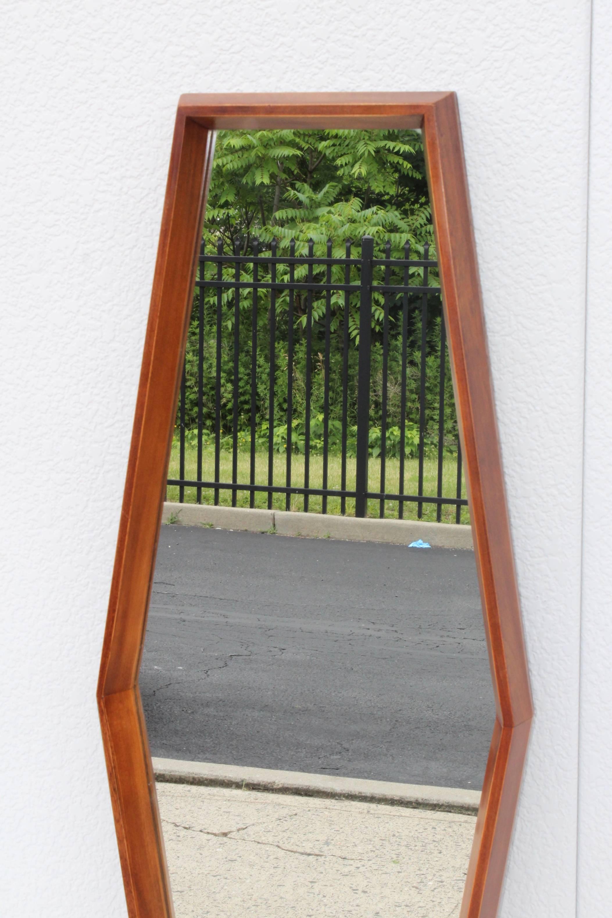 Mid-Century Modern Walnut Mirrors 3