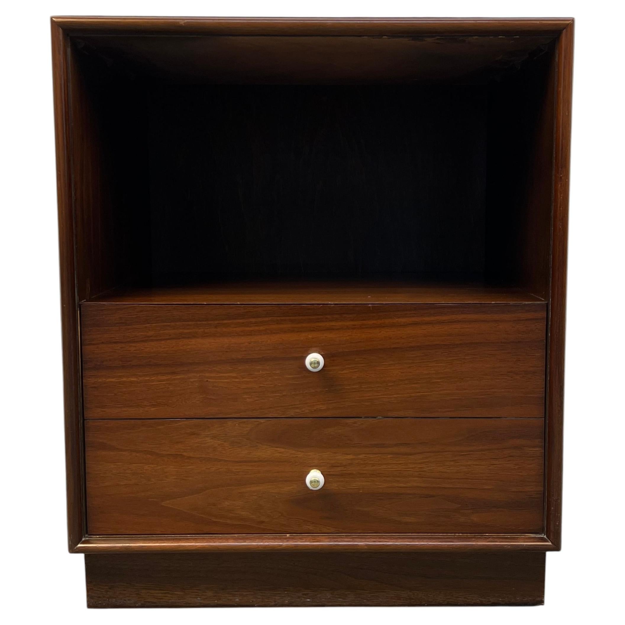 Mid-Century Modern Walnut Night Stand by Ramseur Furniture Company