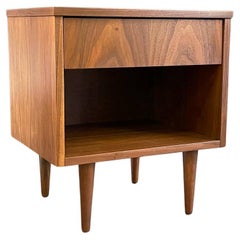 Newly Refinished - Mid-Century Modern Walnut Night Stand