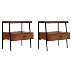 Mid-Century Modern Walnut Night Stands by Vista of California