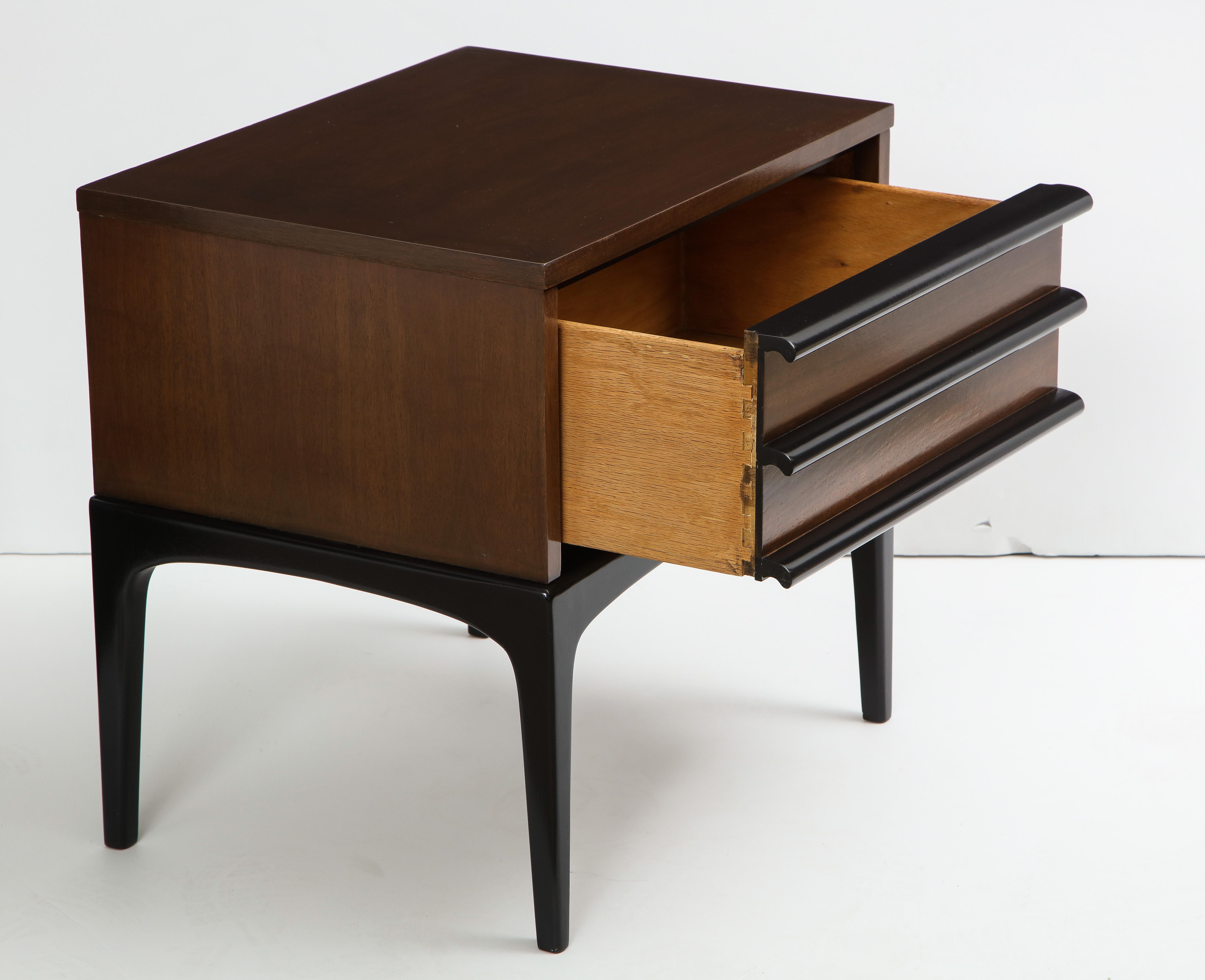 20th Century Mid-Century Modern Walnut Nightstands