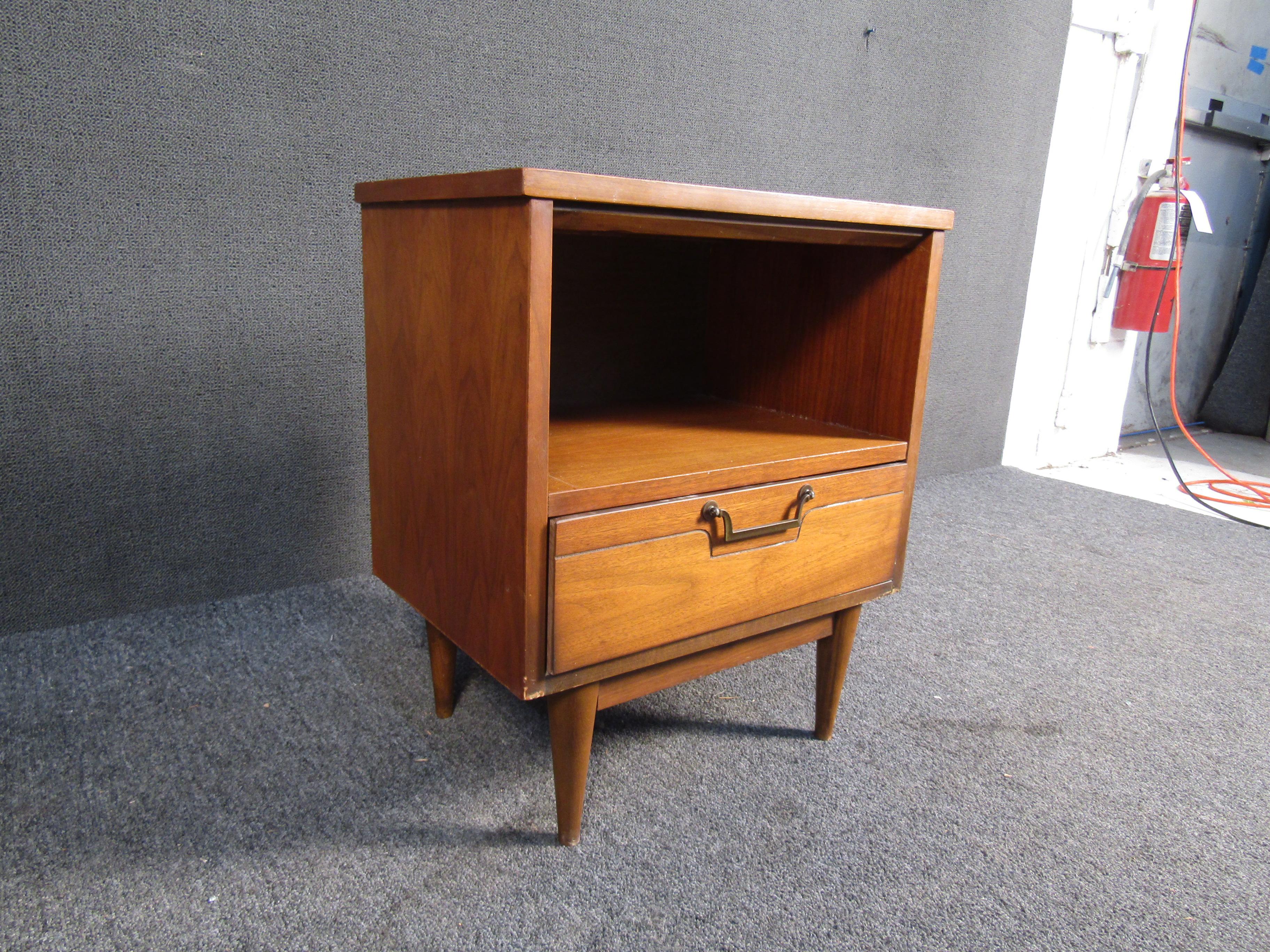 Mid-20th Century Mid-Century Modern Walnut Nightstand