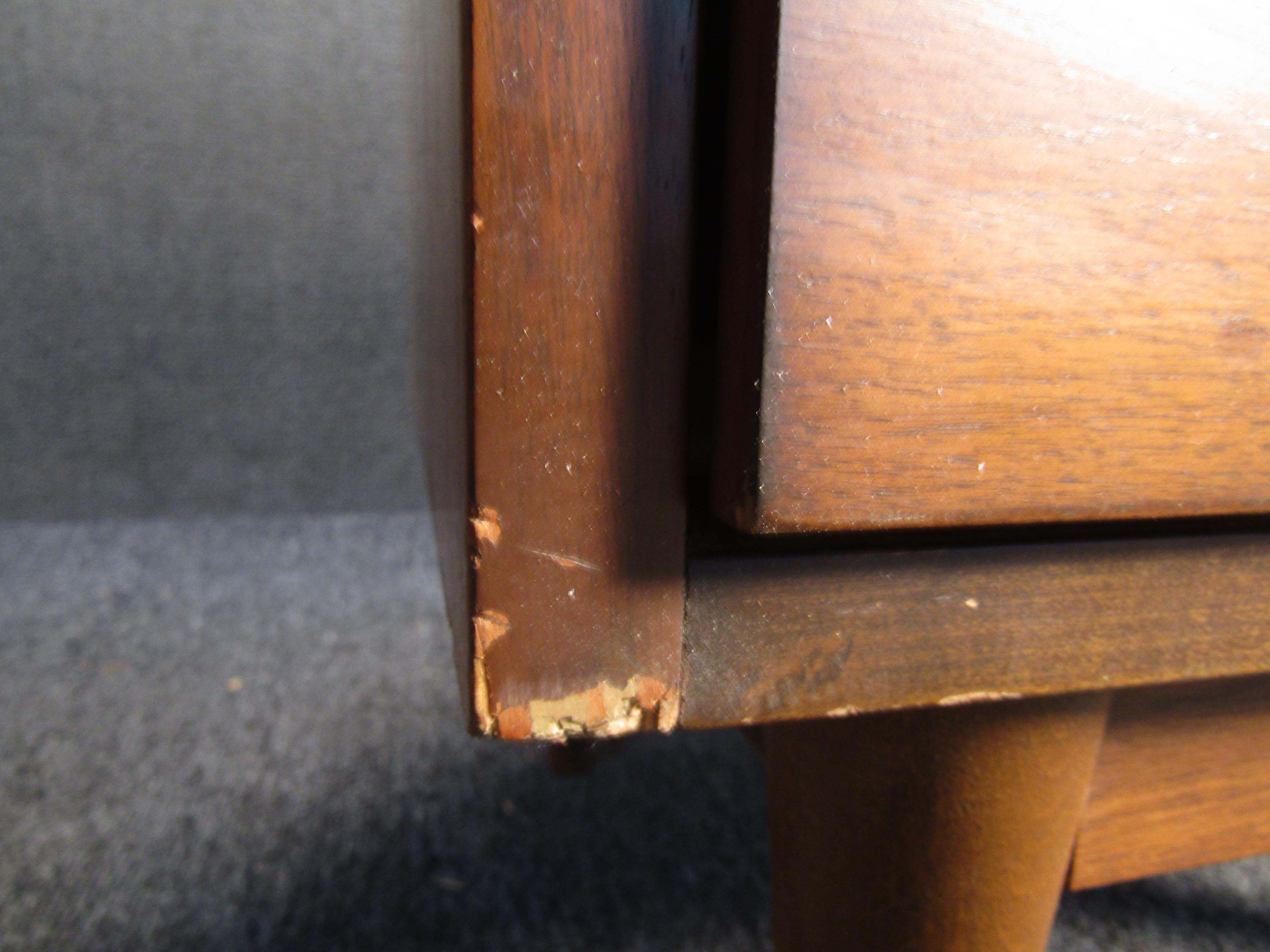 Mid-Century Modern Walnut Nightstand 2