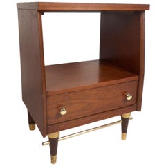 Mid-Century Modern Walnut Nightstand