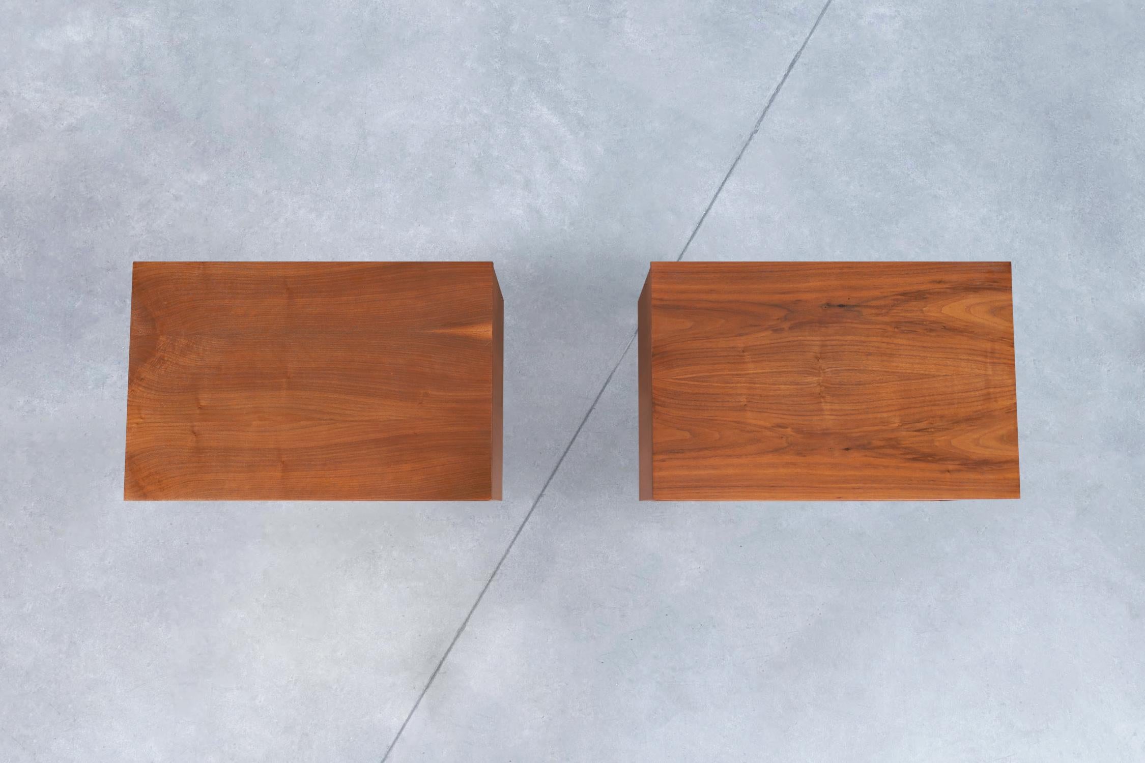 Mid-Century Modern Walnut Nightstands by Young Mfg. 1