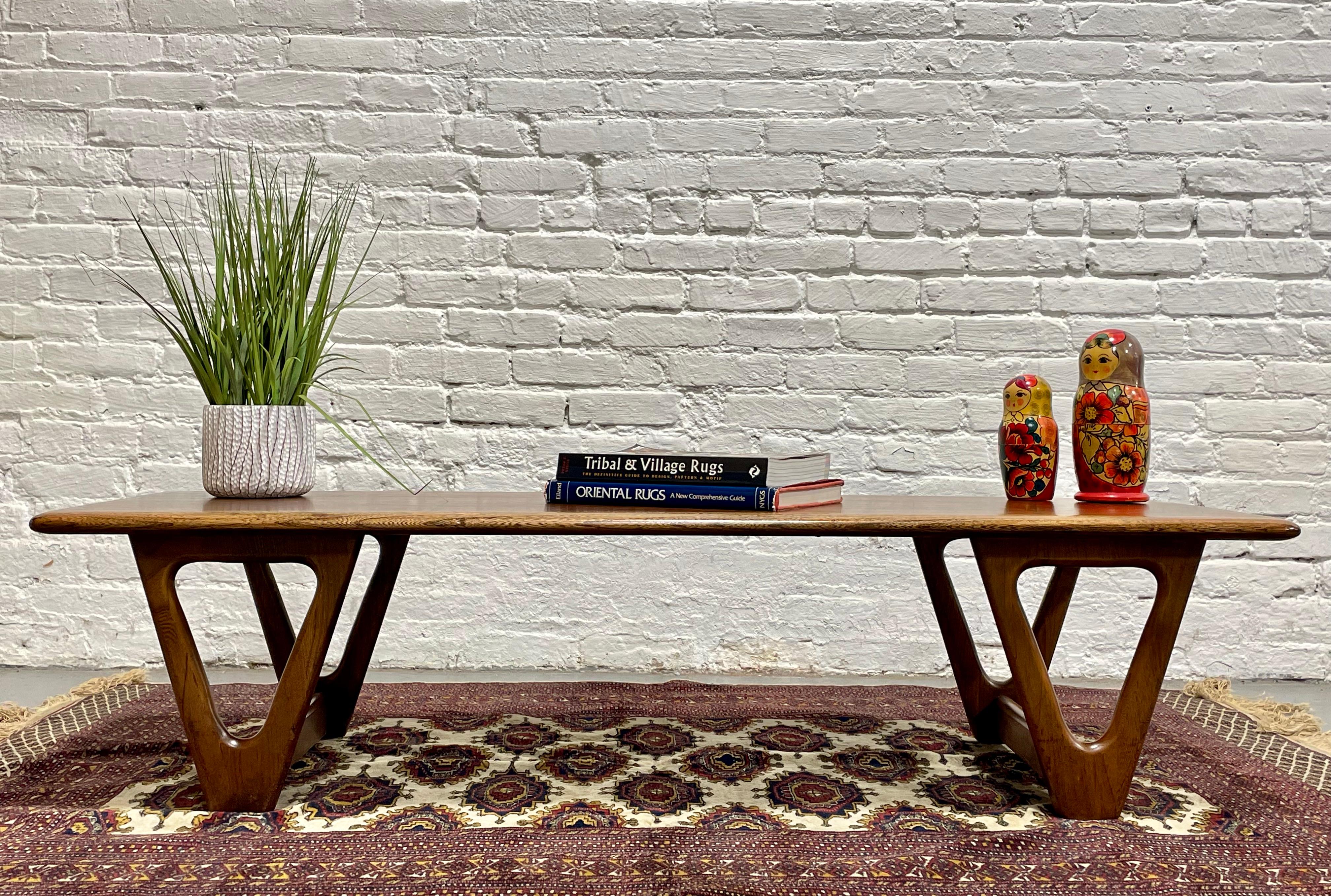 Mid-Century Modern Mid Century Modern Walnut + Oak COFFEE TABLE by Lane Perception For Sale