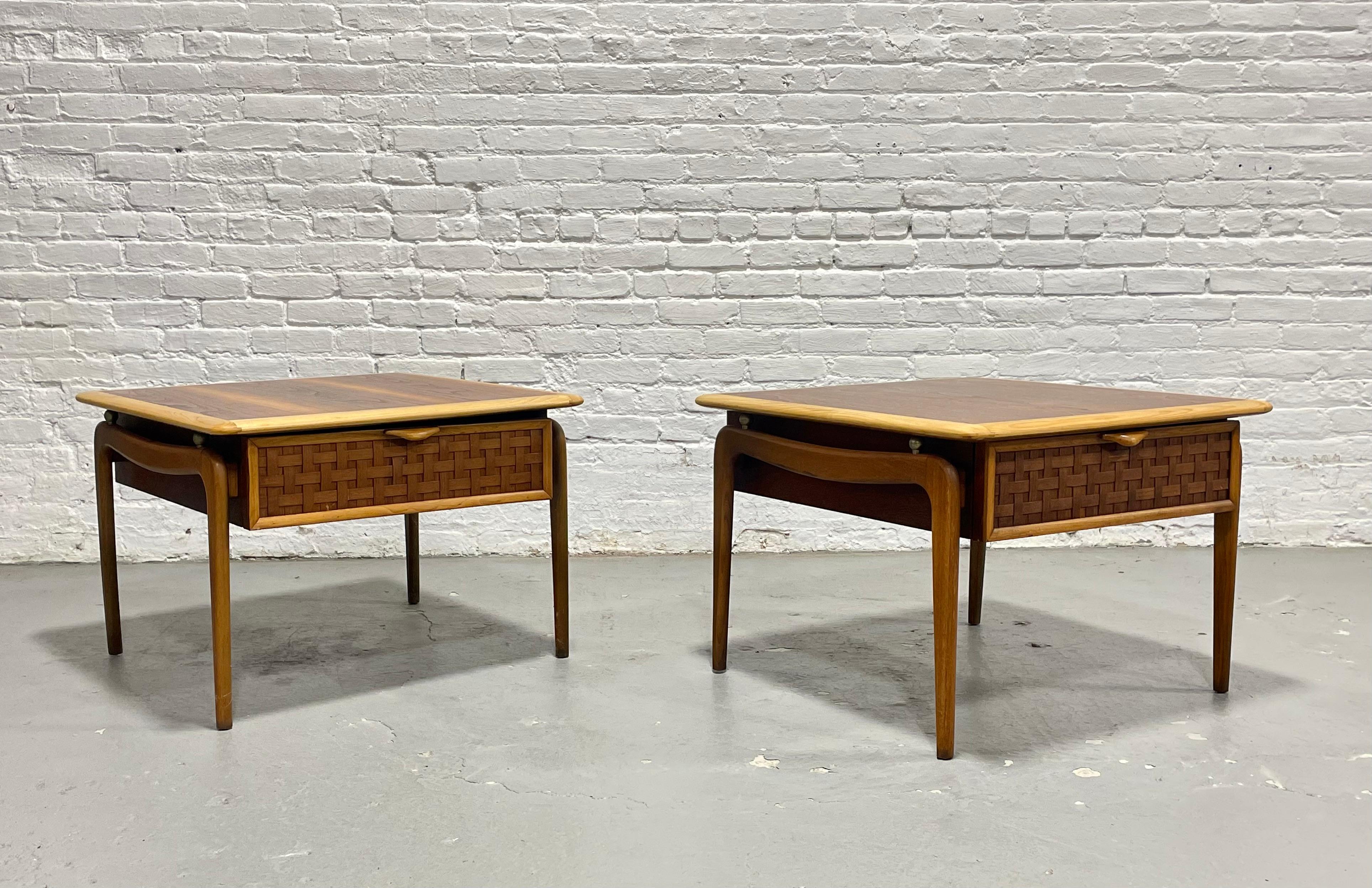 Tavolini in noce e quercia del Mid Century Modern - Lane's Perception di Warren Church in vendita 4