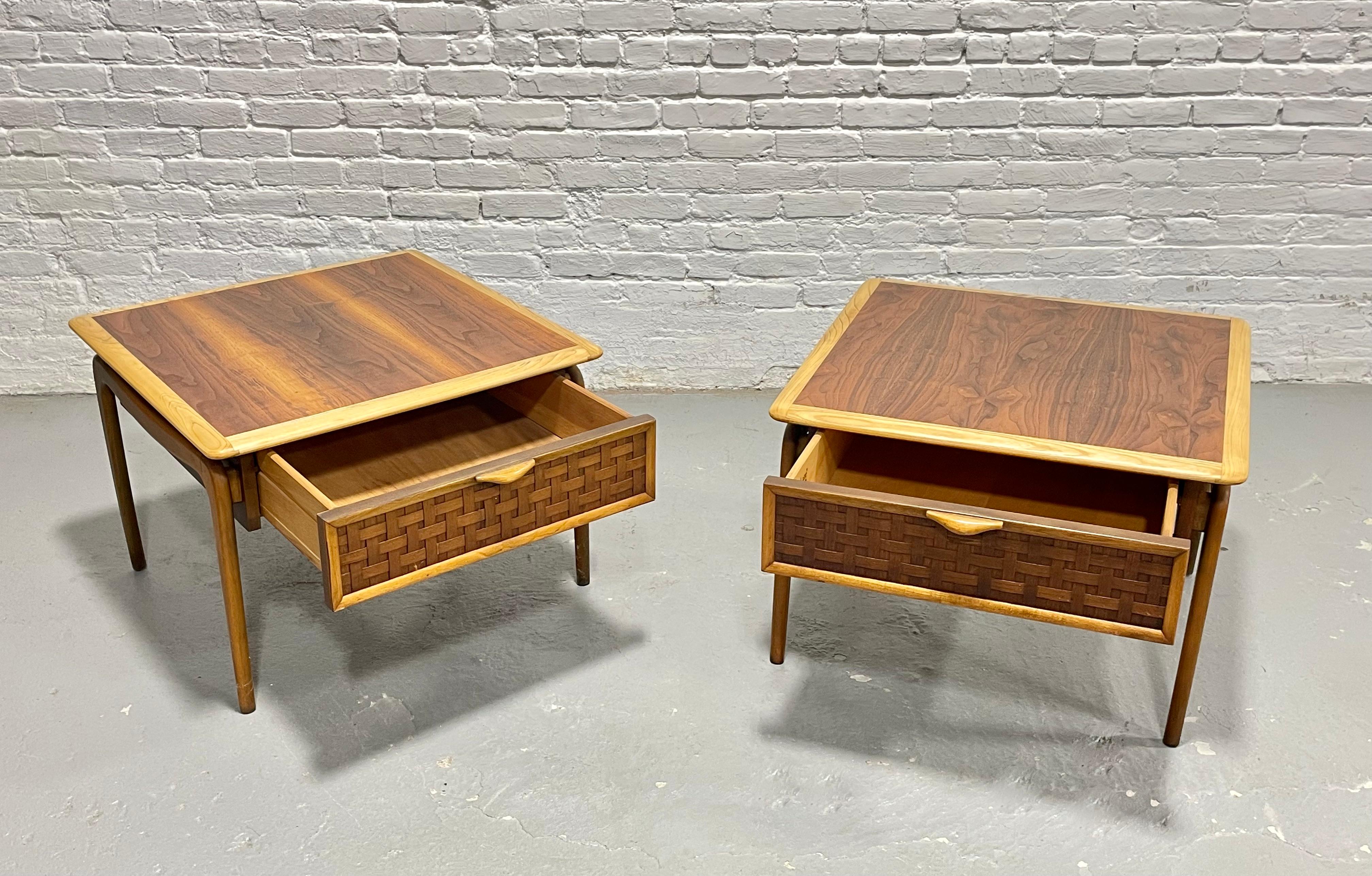Tavolini in noce e quercia del Mid Century Modern - Lane's Perception di Warren Church In condizioni buone in vendita a Weehawken, NJ