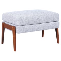 Used Mid-Century Modern Walnut Ottoman