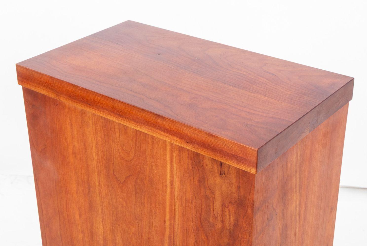 Mid-Century Modern Walnut Pedestal. 37.75