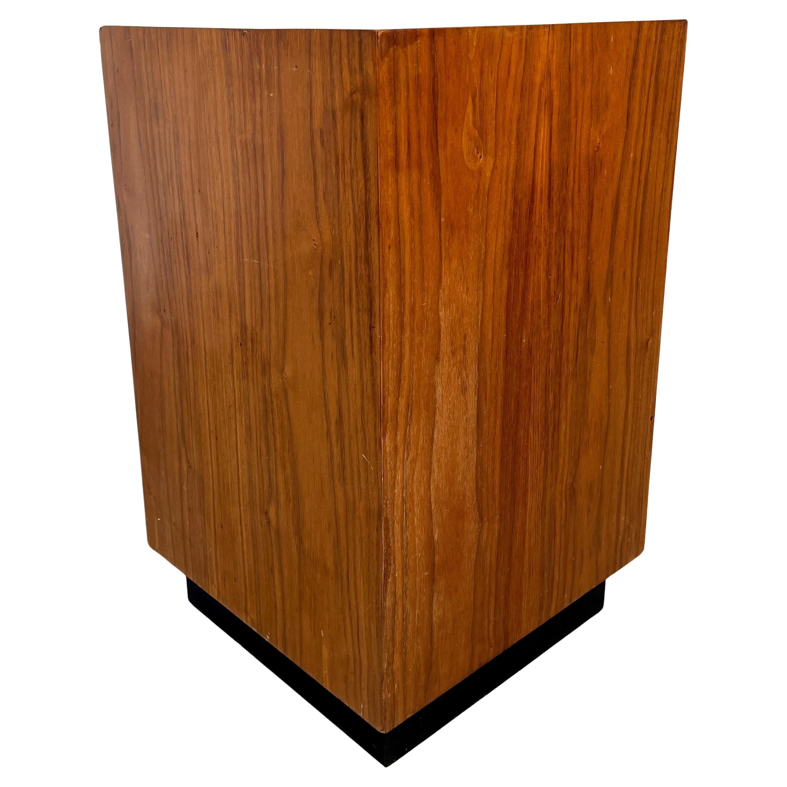 Mid-Century Modern Walnut Pedestal