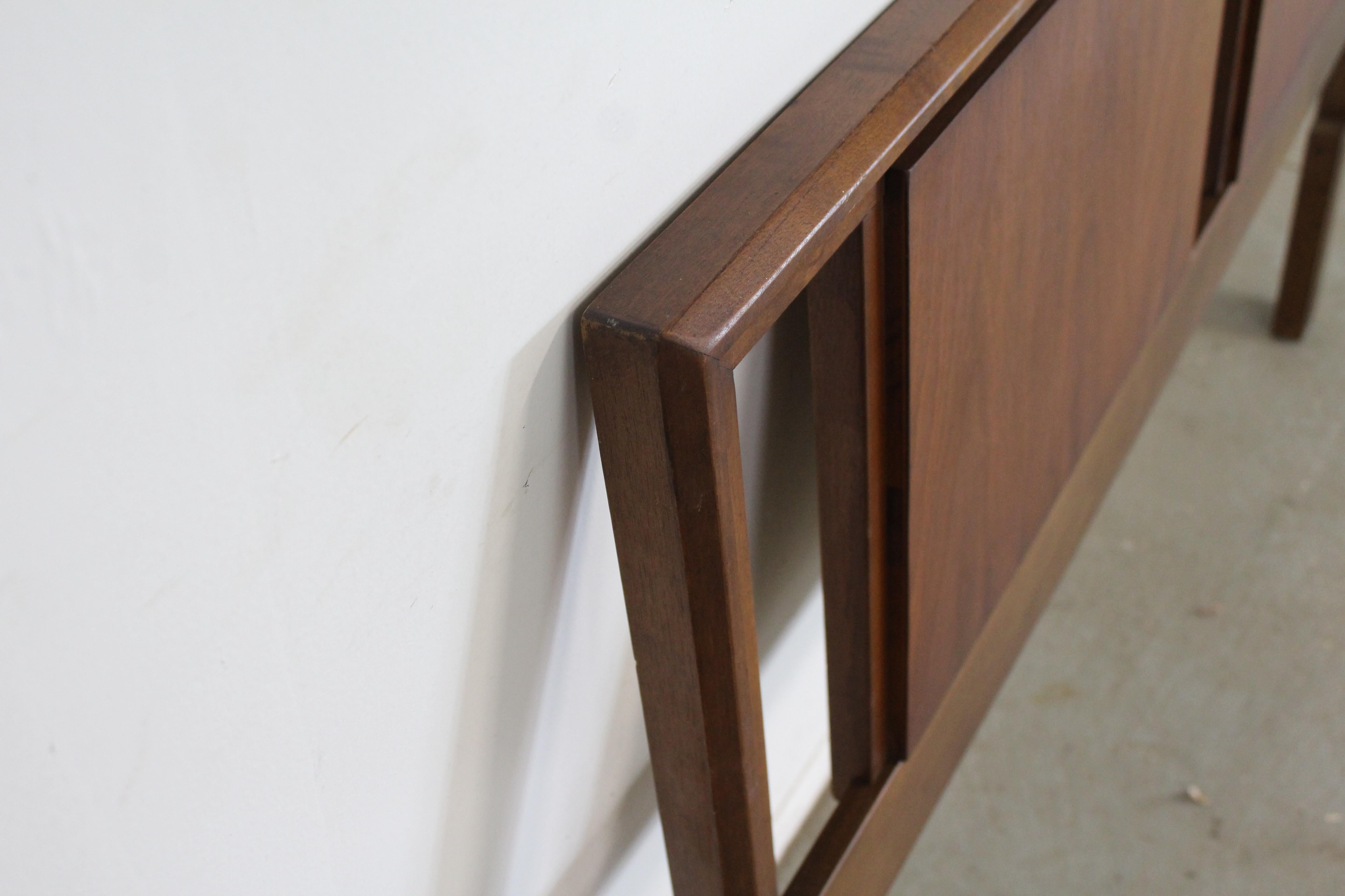 Burl Mid-Century Modern Walnut Queen/ Full Size Headboard
