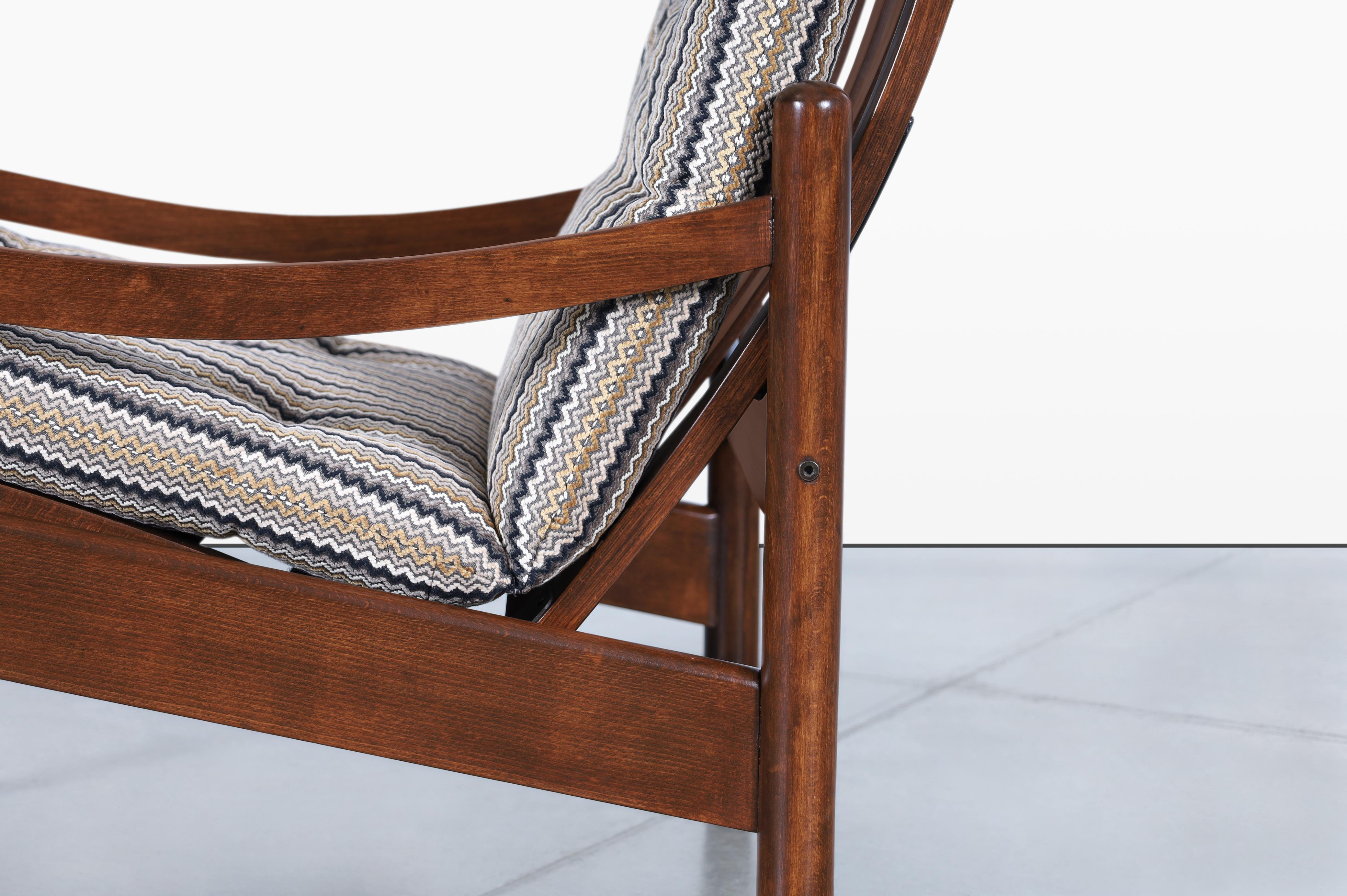 Sillones reclinables de nogal modernos de mediados de siglo en venta 4