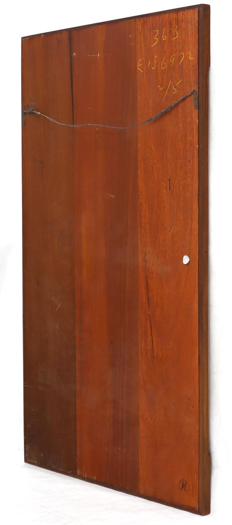 Mid-Century Modern Walnut Rectangular Mirror by John Stuart For Sale at