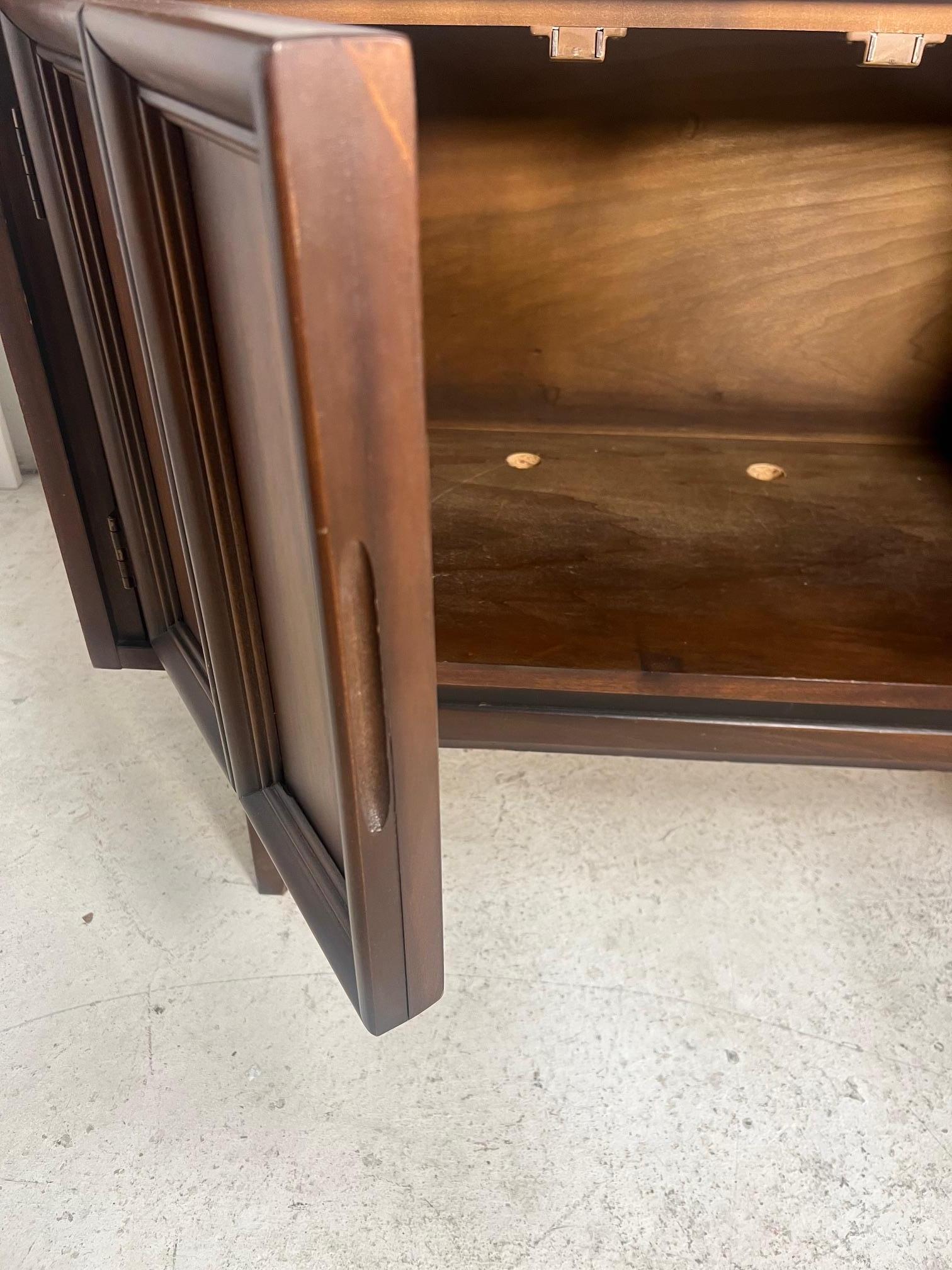 American Mid Century Modern Walnut Room Divider By J.B. Van Sciver Free Standing