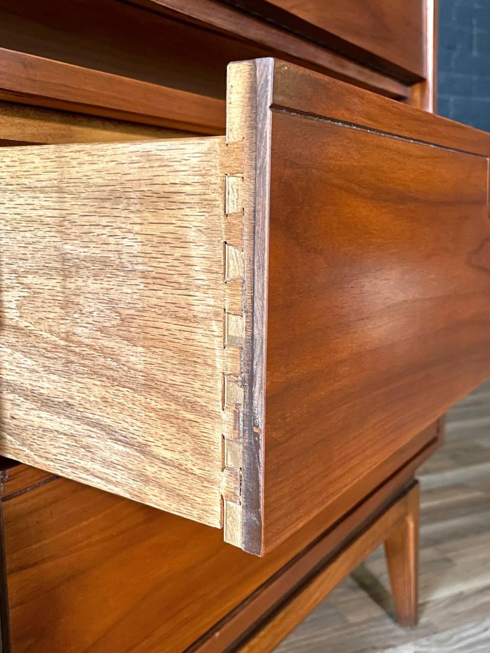 Mid-Century Modern Walnut Room Divider or Bookshelf by J.B. Van Sciver 5