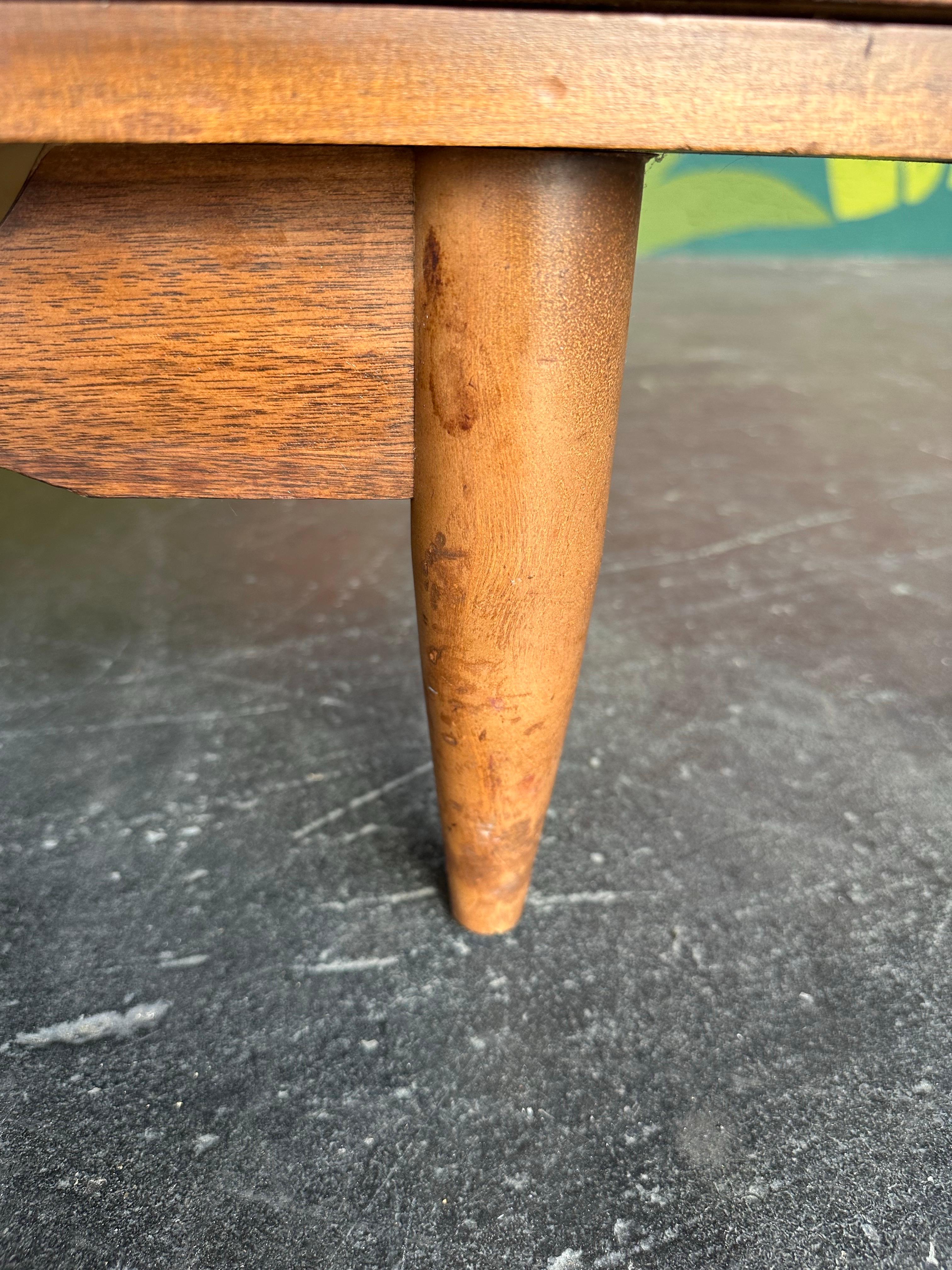 Mid Century Modern Walnut Sculpted Front 9 Drawer Dresser 9
