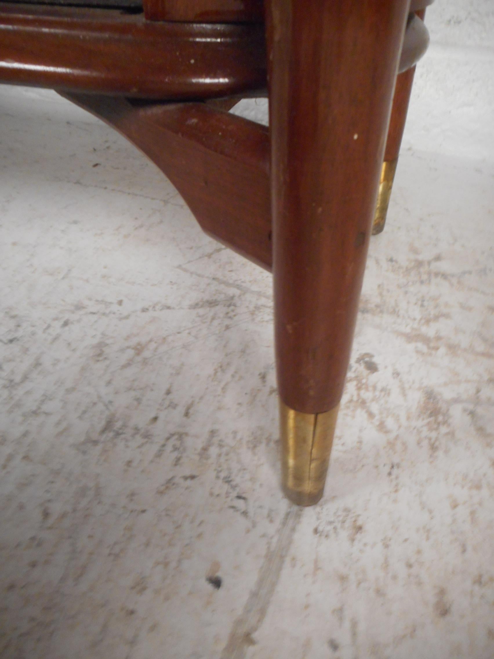 Mid-Century Modern Walnut Shelf or Telephone Table 3