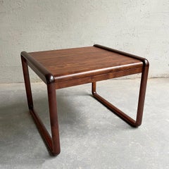 Mid-Century Modern Walnut Side Table by Gunlocke