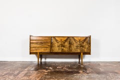 Mid Century Modern Walnut Sideboard from Bytomskie Fabryki Mebli, 1960's