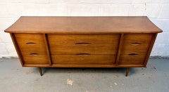 Mid-Century Modern Walnut Sideboard by Bassett Furniture, Inc.