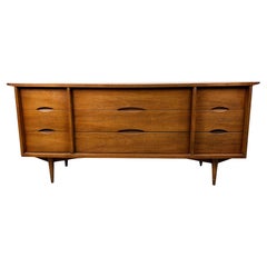 Mid-Century Modern Walnut Sideboard by Bassett Furniture, Inc.