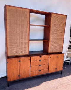 Mid-Century Modern Walnut Sideboard Credenza by Milo Baughman for Directional
