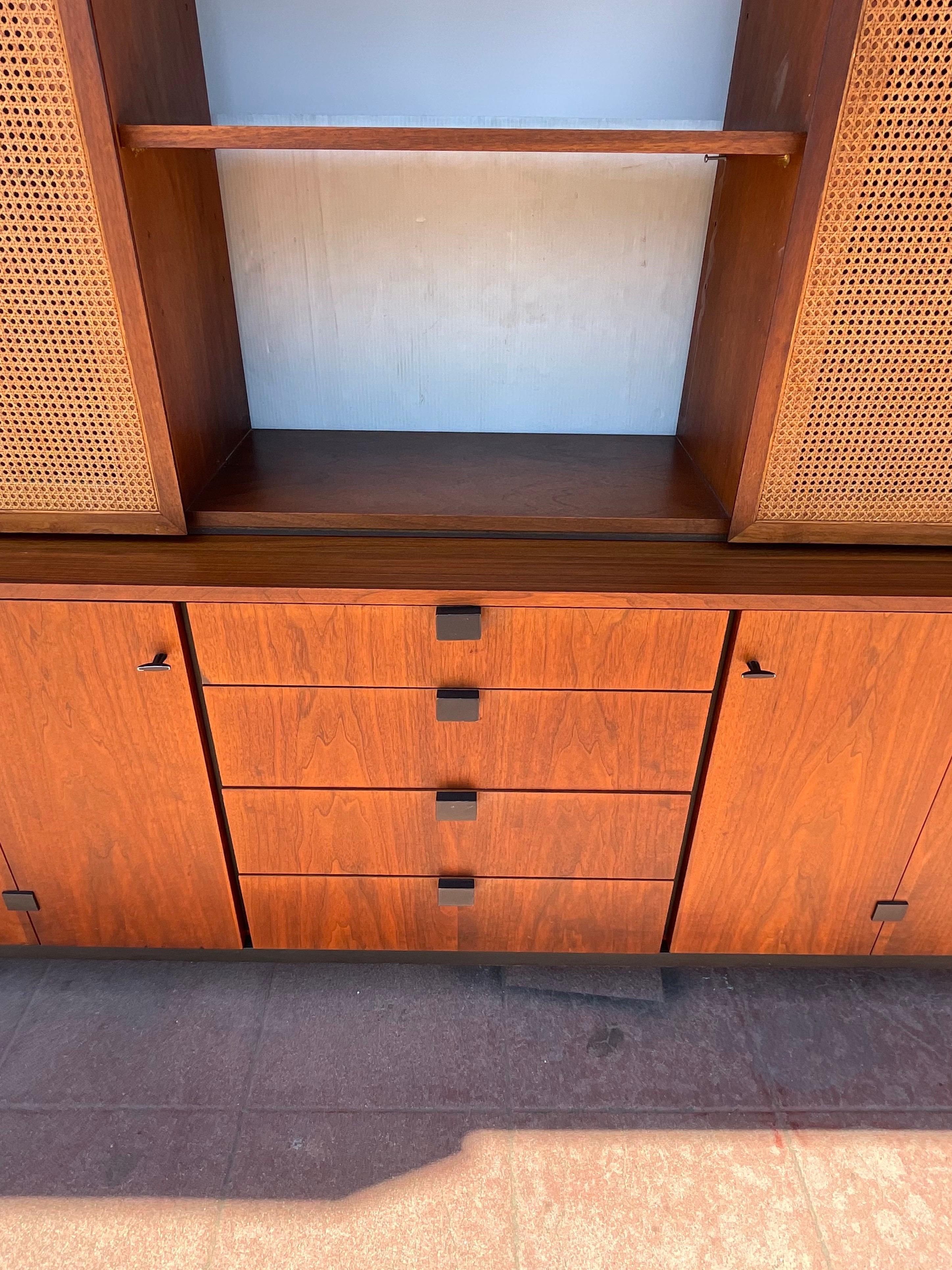 Mid-Century Modern Walnut Sideboard Credenza by Milo Baughman for Directional 1