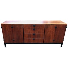 Mid-Century Modern Walnut Sideboard Credenza by Milo Baughman for Directional