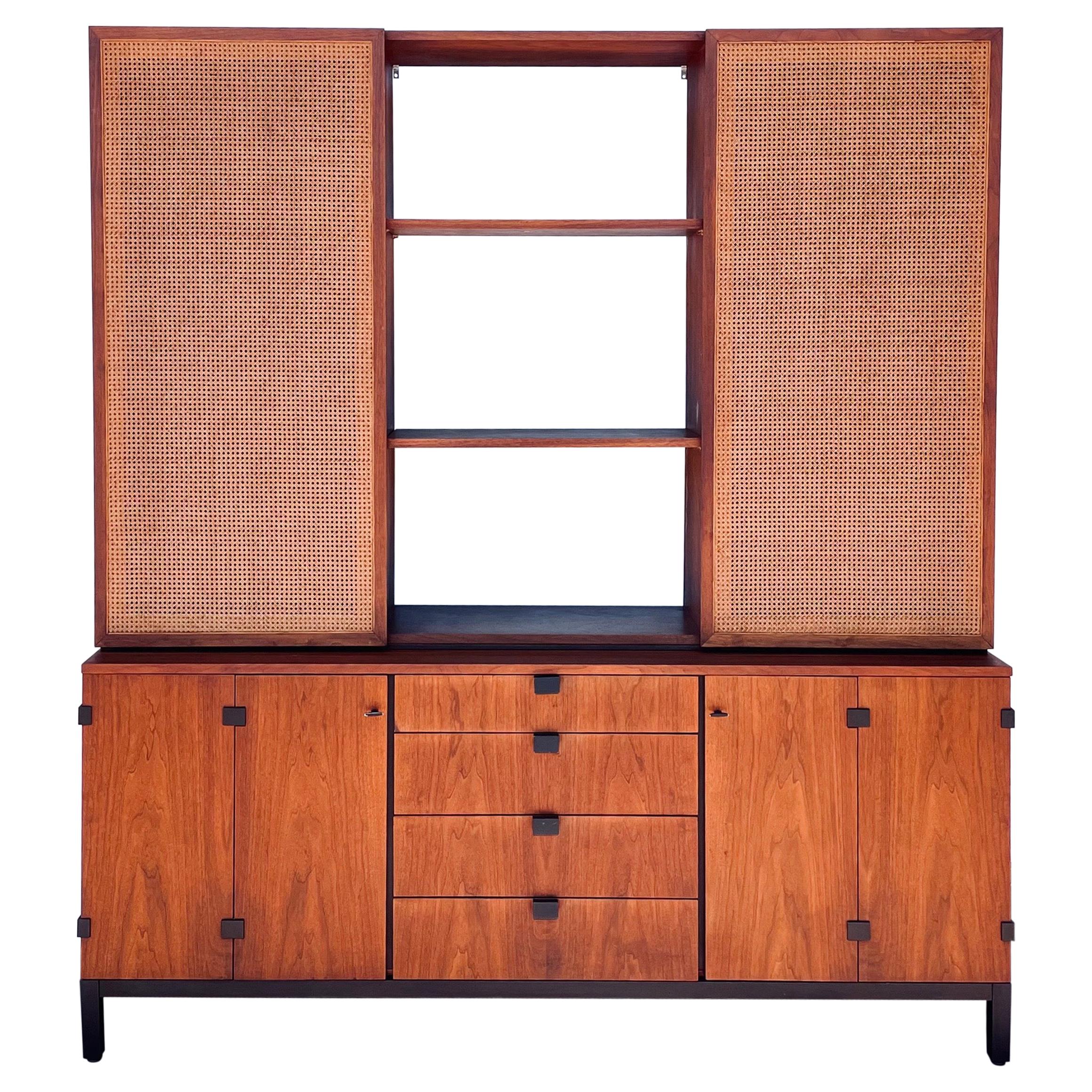 Mid-Century Modern Walnut Sideboard Credenza by Milo Baughman for Directional