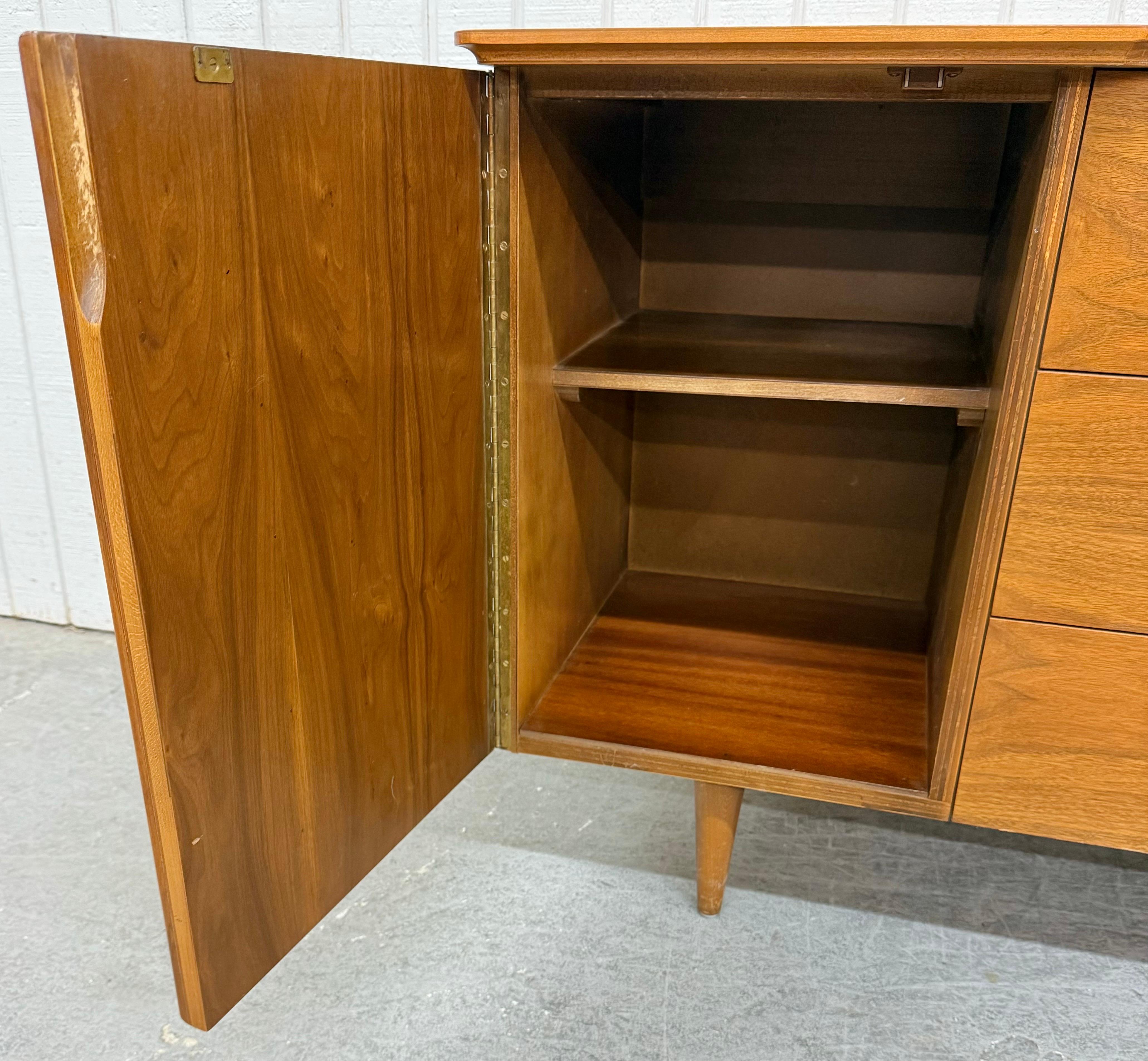 Wood Mid-Century Modern Walnut Sideboard