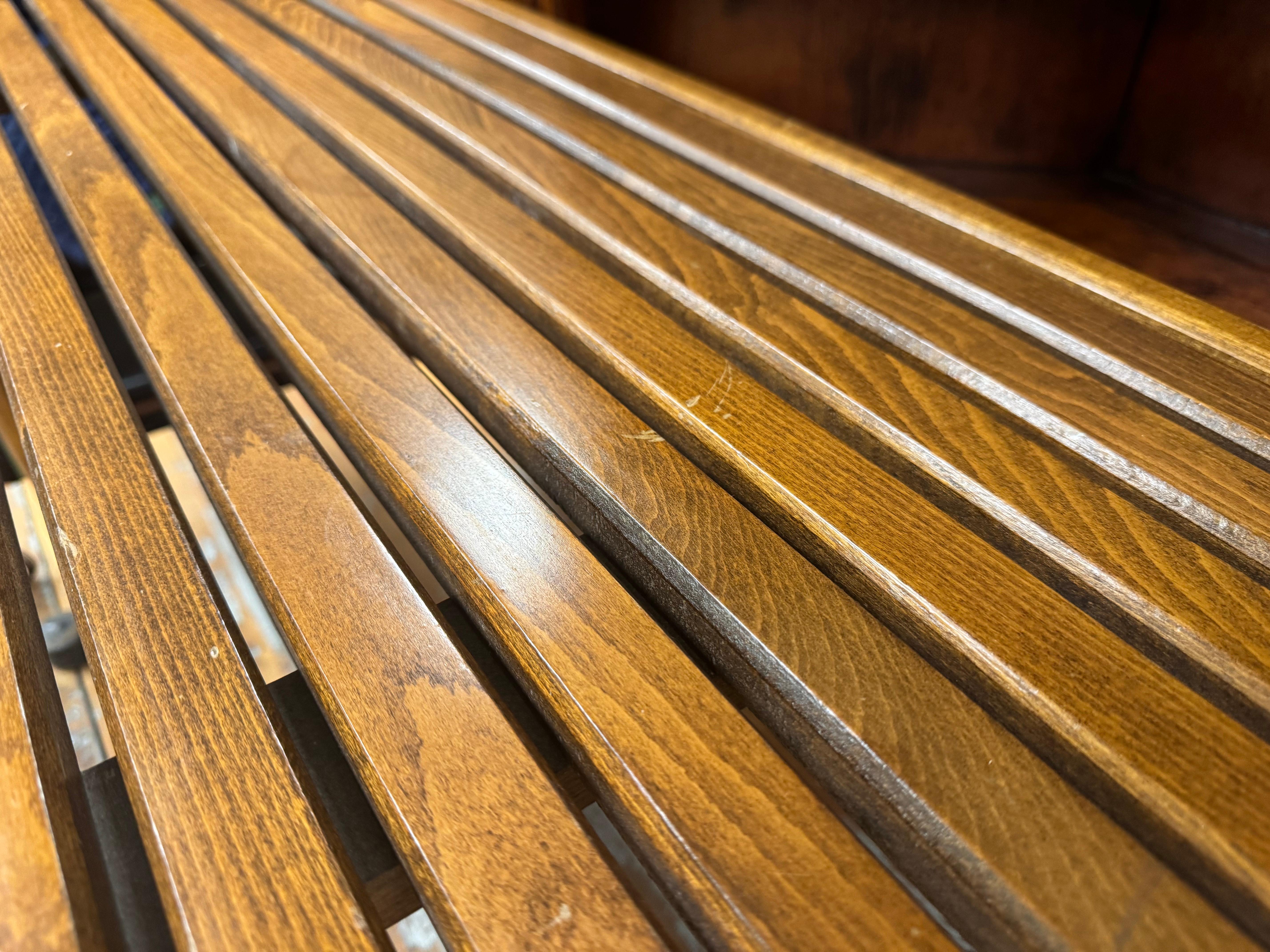 Mid-Century Modern Walnut Slat 60