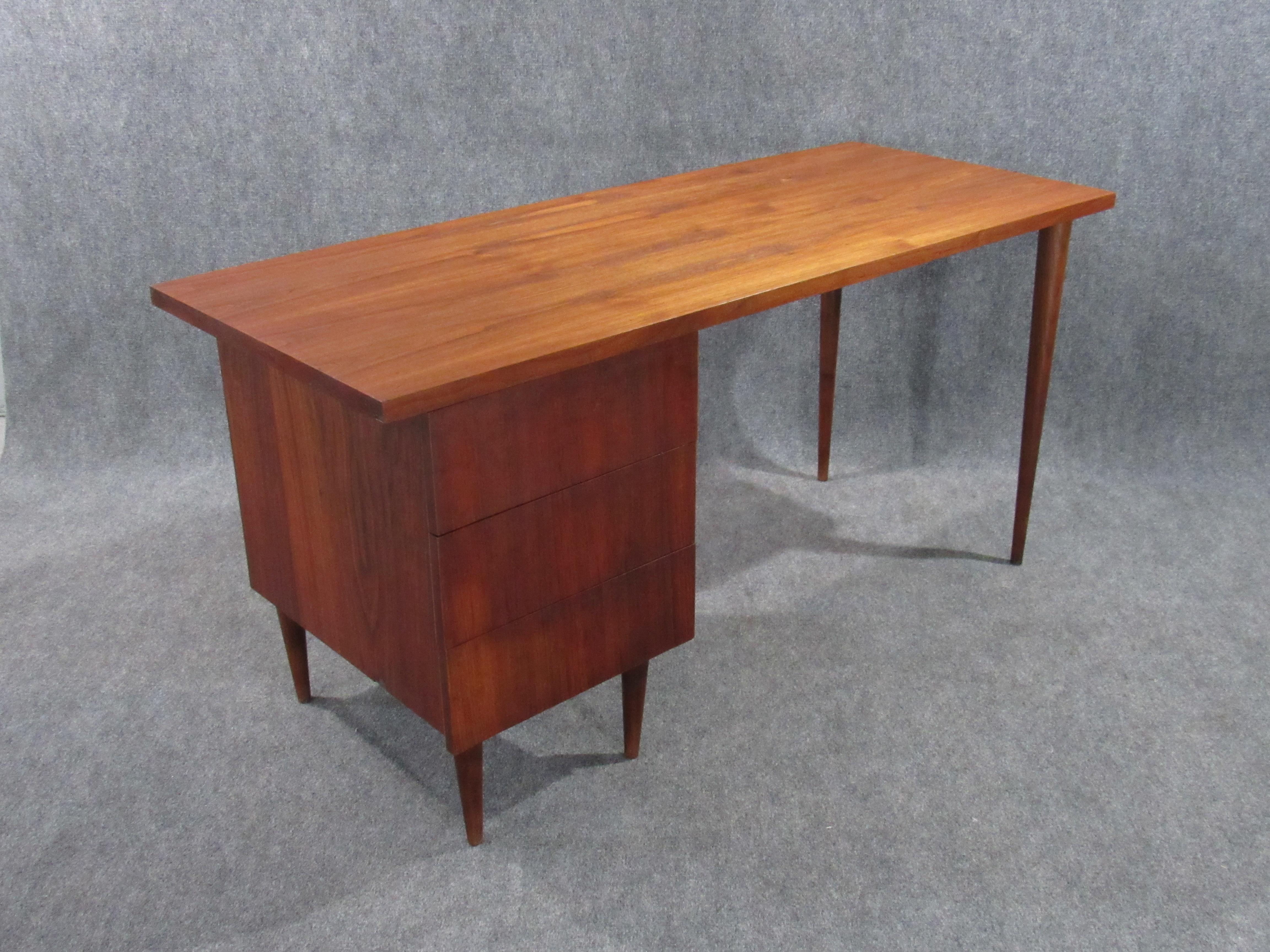Mid-Century Modern Walnut Small Desk by Ben Thompson for Design Research 3