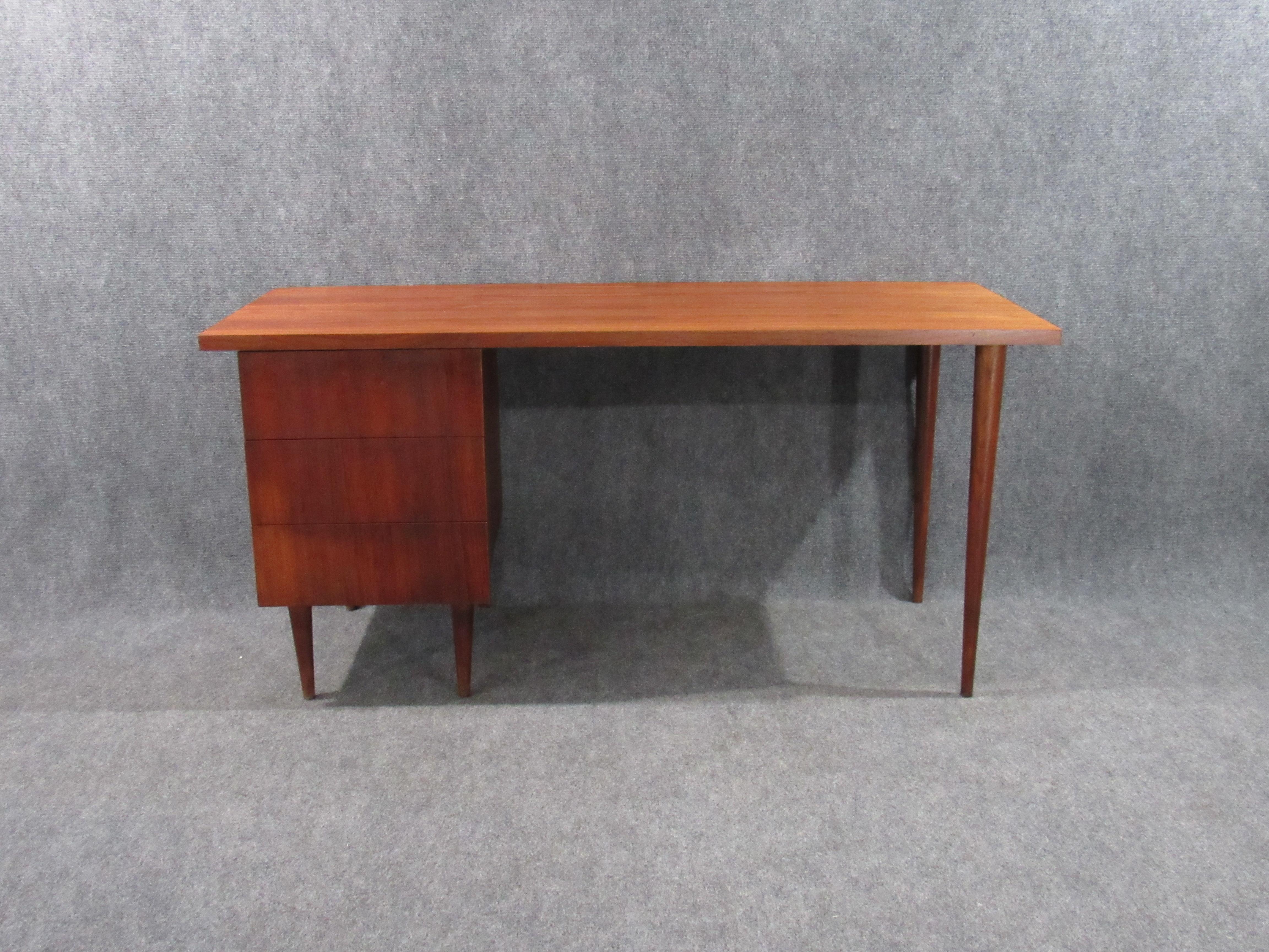 Mid-Century Modern Walnut Small Desk by Ben Thompson for Design Research 4