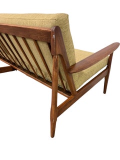 Mid-Century Modern Walnut Sofa & Arm Chair - Refinished!