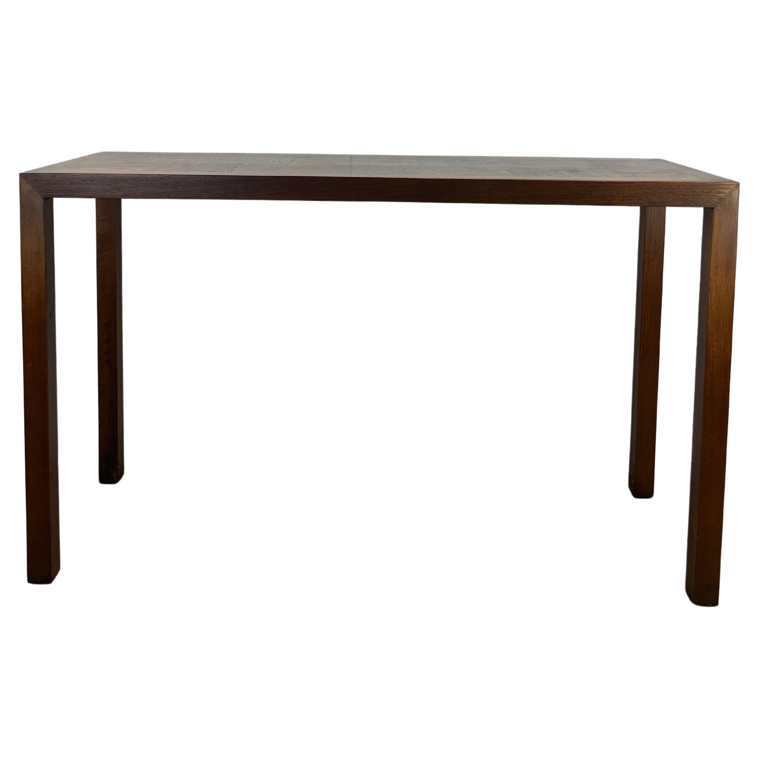 Mid Century Modern Walnut Sofa Console Table by Lane Furniture For Sale